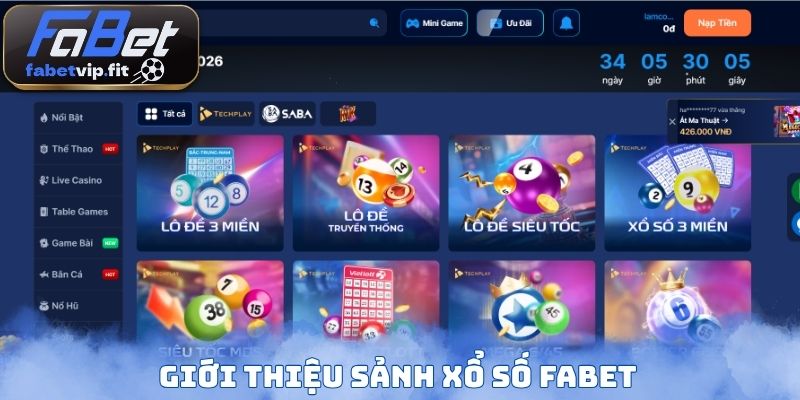 Giới thiệu sảnh xổ số Fabet