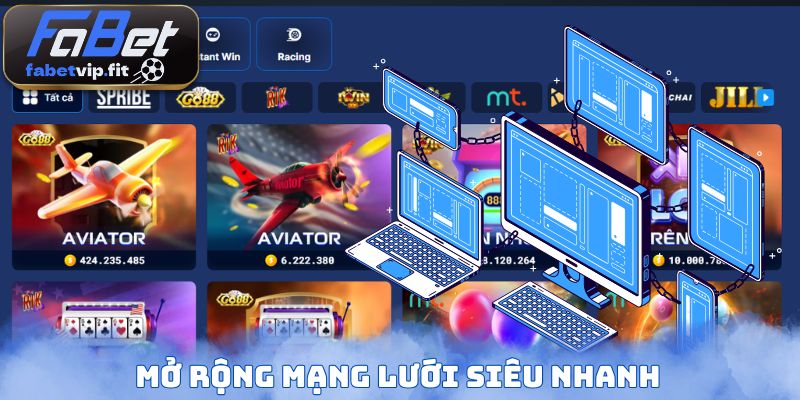 Mở rộng mạng lưới siêu nhanh
